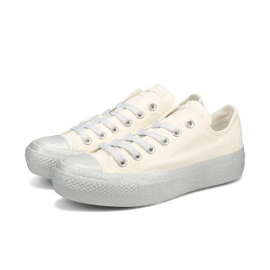 y30%OFFz CONVERSE ALL STAR PLTS GLITTERBOTTOM OX Ro[X I[X^[ PLTS Ob^[{g OX fB[X Xj[J[ [Jbg WHITE/SILVER x[W 31314220