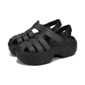 yvCX_Ez CROCS STOMP FISHERMAN SANDAL NbNX Xgv tBbV[} T_ Y fB[X T_ BLACK ubN 209938-001