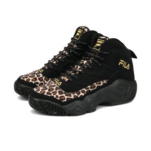 FILA MASHBURN LEOPARD tB }bVo[ Ip[h Y fB[X Xj[J[ nCJbg BLACK/LEOPARD/GOLD ubN MFW25057-014