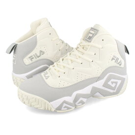 15時までのご注文で即日発送 FILA MB フィラ エムビー メンズ レディース スニーカー ハイカット LILLY WHITE/GRAY ホワイト USS24022-101