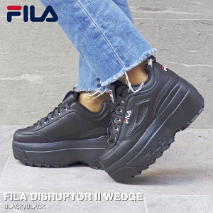 FILA DISRUPTOR II WEDGE tB fBXv^[ 2 EFbW fB[X Y [Jbg  BLACK/BLACK ubN WFW22044 001