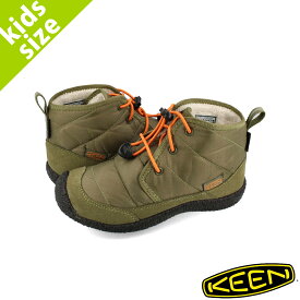 【お買い物マラソンSALE】 15時迄のご注文で即日発送可 KEEN CHILDREN HOWSER II CHUKKA WP キーン チルドレン ハウザー ツー チャッカ ウォータープルーフ キッズ ブーツ 防水 CAPULET OLIVE/RUSSET ORANGE オリーブ 1025518