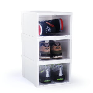 �y50%OFF�z KICKS LAB. SHOE STORAGE BOX 3 BOX SET �L�b�N�X���{ �V���[�X�g���[�W �{�b�N�X 3BOX�Z�b�g WHITE