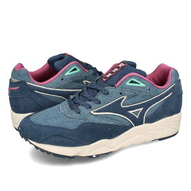 【楽天スーパーSALE】 15時迄のご注文で即日発送可 MIZUNO CONTENDER ミズノ コンテンダー メンズ スニーカー ローカット DENIM BLUE/INDIGO/WINE ブルー d1ga236701