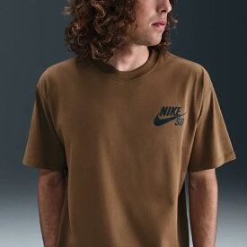 【3,000円均一SALE】 NIKE SB LOGO TEE ナイキ スケートボーディング ロゴ Tシャツ メンズ レディース 半袖Tシャツ MOSSWOOD BROWN ブラウン DC7817-235