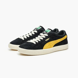 15時までのご注文で即日発送 PUMA SUEDE VTG HAIRY SUEDE プーマ スウェード ヴィンテージ へアリースウェード メンズ レディース スニーカー ローカット BLACK/MUSTARD SEED ブラック マスタード ゴールド 385698-06