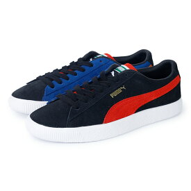 【お買い物マラソンSALE】 15時迄のご注文で即日発送可 PUMA SUEDE VTG TEAMS プーマ スウェード ヴィンテージ チームス メンズ スニーカー ローカット BLACK/BURNT RED/BLAZING ブラック レッド ブルー オレンジ 386581-02