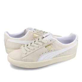 【お買い物マラソンSALE】 15時迄のご注文で即日発送可 PUMA CLYDE PRM プーマ クライド PRM メンズ ローカット FROSTED IVORY/PUMA WHITE ホワイト 391134-01