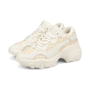 y40%OFFz PUMA PULSAR WEDGE WMNS MONOGRAM v[} pT[ EFbW EBY mO fB[X Xj[J[ [Jbg FROSTED IVORY/CANVAS x[W 402240-01