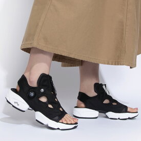 【お買い物マラソンSALE】 15時迄のご注文で即日発送可 Reebok INSTAPUMP FURY SANDAL ZIP リーボック インスタポンプ フューリー サンダル ジップ レディース CORE BLACK/FTWR WHITE/CORE BLACK ブラック h06200