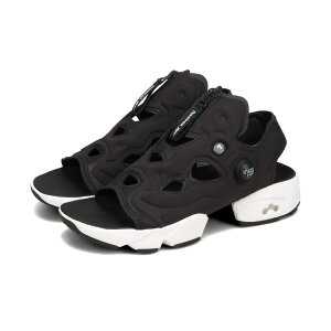 y40%OFFz Reebok INSTAPUMP FURY SANDAL ZIP [{bN CX^|vt[[ T_ Wbv fB[X T_ BLACK ubN 100202019