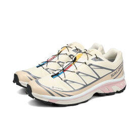 【プライスダウン】 SALOMON XT-6 GTX サロモン エックスティー 6 ゴアテックス メンズ レディース スニーカー ローカット ALMOND MILK/FEATHER GRAY/PALE MAUVE ベージュ L47581200