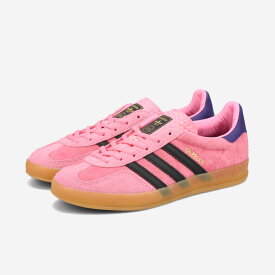 【20%OFF】 adidas GAZELLE INDOOR アディダス ガッツレー ガゼル インドア メンズ レディース スニーカー ローカット BLISS PINK/CORE BLACK/COLLEGIATE PURPLE ピンク IE7002