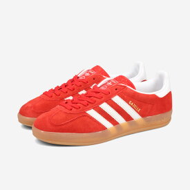 【30%OFF】 adidas GAZELLE INDOOR アディダス ガゼル ガッツレー インドア メンズ レディース スニーカー ローカット BETTER SCARLET/FTWR WHITE/GUM レッド JI2063