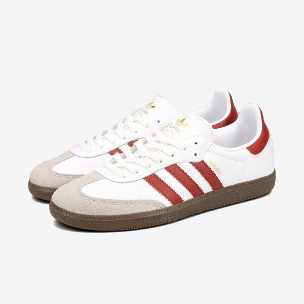 【30%OFF】 adidas SAMBA OG アディダス サンバ OG メンズ レディース スニーカー ローカット FTWR WHITE/PRELOVED RUBY/CLEAR GRANITE ホワイト JH8798