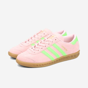 yvCX_Ez adidas HAMBURG AfB_X nuN Y fB[X Xj[J[ [Jbg CLEAR PINK/SOLAR GREEN/GOLD METALLIC sN JS0683