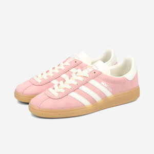 【プライスダウン】 adidas MUENCHEN アディダス ミュンヘン メンズ レディース スニーカー ローカット WONDER MAUVE/OFF WHITE/SILVER METALLIC ピンク JS3992