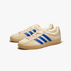 【展開店舗限定】 adidas GAZELLE INDOOR -KICKS LAB. EXCLUSIVE- アディダス ガゼル ガッツレー インドア メンズ レディース スニーカー ローカット MAGIC BEIGE/TEAM ROYAL BLUE/WONDER WHITE ベージュ IH9660