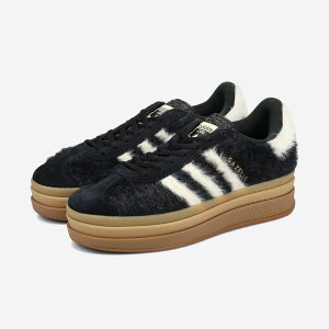 adidas GAZELLE BOLD アディダス ガゼル ガッツレー ボールド レディース スニーカー ローカット CORE BLACK/CREAM WHITE/GOLD METALLIC ブラック JS3907