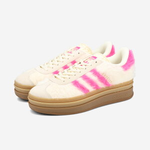 adidas GAZELLE BOLD AfB_X K[ Kbc[ {[h Y fB[X Xj[J[ [Jbg CREAM WHITE/SHOCK PINK/GOLD METALLIC x[W JS3908
