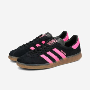 adidas MUENCHEN AfB_X ~w Y fB[X Xj[J[ [Jbg CORE BLACK/LUCID PINK/GUM ubN JS4000