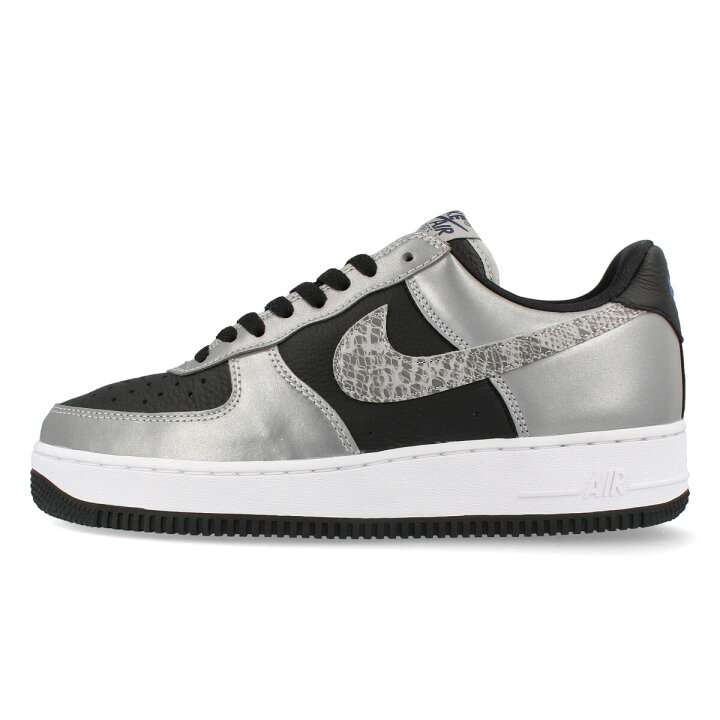 AUTHENTIC NIKE AIR FORCE 1 B Silver Snake Reflective Black DJ6033