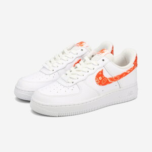 NIKE WMNS AIR FORCE 1 '07 ESSENTIALS yPAISLEYz iCL EBY GAtH[X 1 07 GbZV WHITE/RUSH ORANGE/WHITE dj9942-102