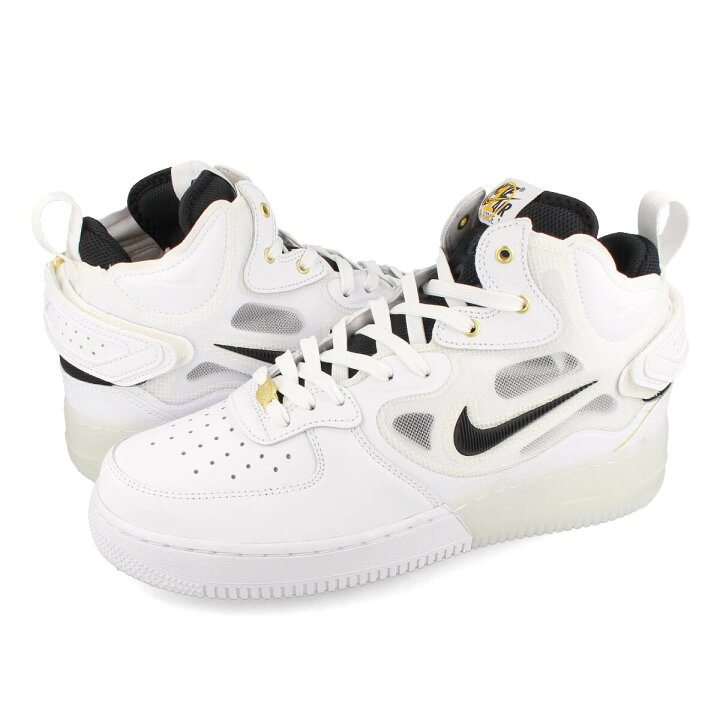 楽天市場 Nike Air Force 1 Mid React ナイキ エア フォース 1 ミッド リアクト メンズ スニーカー ミドルカット White Black Yellow Ochre Metallic Gold ホワイト 白 Dq7668 100 Select Shop Lowtex