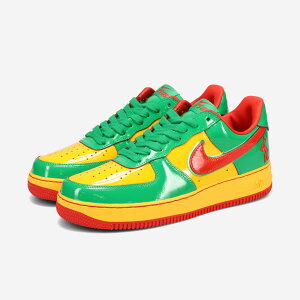 NIKE US FORCE 1 × LIL YACHTY �i�C�L �A�X �t�H�[�X 1 × �����E���b�e�B �����Y �X�j�[�J�[ ���[�J�b�g LUCKY GREEN/MYSTIC RED/UNIVERSITY GOLD �O���[�� IH4383-300