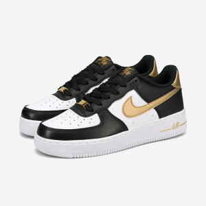 NIKE AIR FORCE 1 LOW GS �i�C�L �G�A�t�H�[�X 1 ���[ GS ���f�B�[�X �X�j�[�J�[ ���[�J�b�g BLACK/BLACK/WHITE/METALLIC GOLD �u���b�N CT3839-009