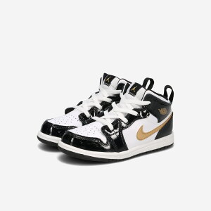 yxr[TCYzy8.0`16.0cmzNIKE AIR JORDAN 1 MID SE TD iCL GA W[_ 1 ~bh SE TD BLACK/METALLIC GOLD/WHITE bq6933-007