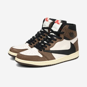 NIKE AIR JORDAN 1 RETRO HIGH yTRAVIS SCOTTz iCL GA W[_ 1 g nC SAIL/BLACK/DARK MOCHA cd4487-100