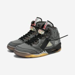 NIKE AIR JORDAN 5 RETRO SP yOFF-WHITEz iCL GA W[_ 5 g SP ItzCg BLACK/FIRE RED/MUSLIN CT8480-001