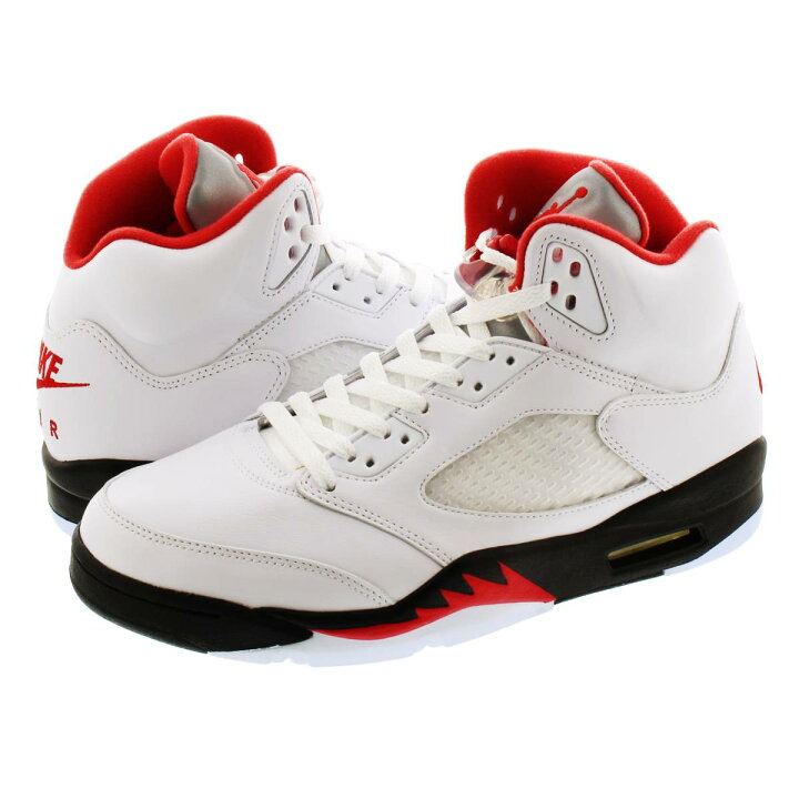 楽天市場 Nike Air Jordan 5 Retro ナイキ エア ジョーダン 5 レトロ True White Fire Red Black Da1911 102 Select Shop Lowtex