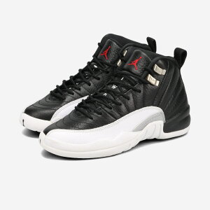 NIKE AIR JORDAN 12 RETRO GS yPLAYOFFz iCL GA W[_ 12 g GS BLACK/VARSITY RED/WHITE 153265-006