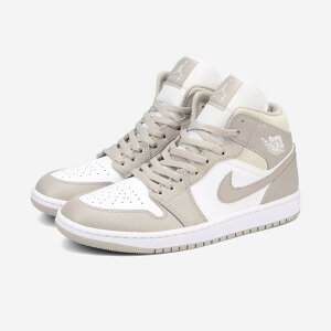 NIKE AIR JORDAN 1 MID iCL GA W[_ 1 ~bh COLLEGE GREY/LIGHT BONE/WHITE 554724-082