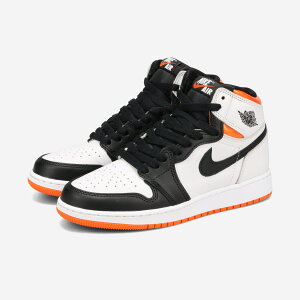 NIKE AIR JORDAN 1 RETRO HIGH OG GS iCL GA W[_ 1 g nC OG GS WHITE/ELECTRO ORANGE/BLACK 575441-180