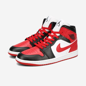 NIKE WMNS AIR JORDAN 1 MID iCL EBY GA W[_ 1 ~bh Y Xj[J[ ~hJbg BLACK/GYM RED/WHITE ubN bh zCg BQ6472-079