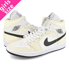 15時迄のご注文で即日発送可 NIKE WMNS AIR JORDAN 1 MID ナイキ ウィメンズ エア ジョーダン 1 ミッド COCONUT MILK/BLACK bq6472-121