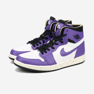 NIKE AIR JORDAN 1 ZOOM AIR CMFT iCL GA W[_ 1 Y[ GA RtH[g WHITE/CRATER PURPLE/BLACK ct0978-501