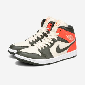 NIKE AIR JORDAN 1 MID yNEWSPRINTz iCL EBY GA W[_ 1 ~bh LIGHT OREWOOD BROWN/NEWSPRINTBRIGHT CRIMSON dq6078-100