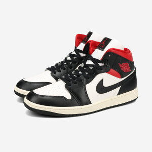 NIKE WMNS AIR JORDAN 1 MID iCL EBY GA W[_ 1 ~bh Y Xj[J[ ~hJbg BLACK/GYM RED/WHITE ubN bh ZC BQ6472-061