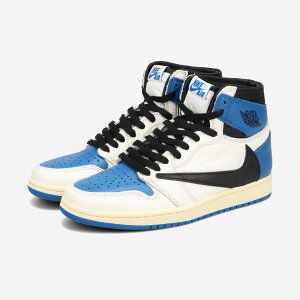 NIKE AIR JORDAN 1 RETRO HIGH yTRAVIS SCOTTz iCL GA W[_ 1 g nC Y nCJbg SAIL/BLACK/MILITARY BLUE u[ dh3227-105