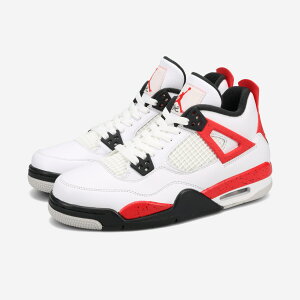 NIKE AIR JORDAN 4 RETRO GS iCL GA W[_ 4 g GS fB[X Xj[J[ ~bhJbg WHITE/FIRE RED/BLACK zCg 408452-161