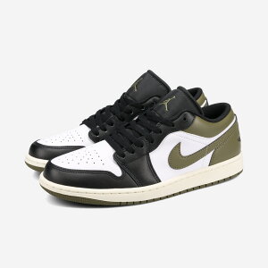 NIKE AIR JORDAN 1 LOW ナイキ エア ジョーダン 1 ロー メンズ スニーカー ローカット BLACK/WHITE/MEDIUM OLIVE ブラック 553558-092