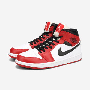 NIKE AIR JORDAN 1 MID iCL GA W[_ 1 ~bh Y Xj[J[ ~bhJbg WHITE/GYM RED/BLACK bh 554724-173