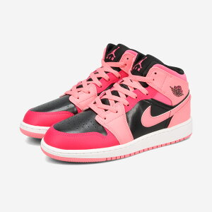 NIKE AIR JORDAN 1 MID GS iCL GA W[_ 1 ~bh GS fB[X Xj[J[ ~bhJbg CORAL CHALK/PINKSICLE/RUSH PINK/BLACK sN 554725-662