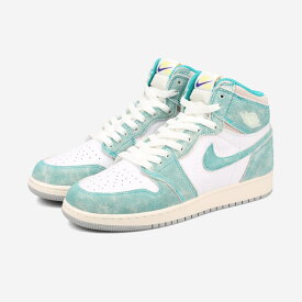 NIKE AIR JORDAN 1 RETRO HIGH OG GS ナイキ エア ジョーダン 1 レトロ ハイ OG GS レディース スニーカー ハイカット TURBO GREEN/SAIL/WHITE/LIGHT SMOKE GREY ホワイト 575441-311
