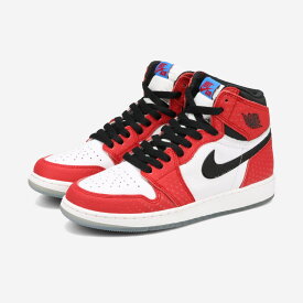 NIKE AIR JORDAN 1 RETRO HIGH OG GS 【SPIDER-MAN ORIGIN STORY】 ナイキ エア ジョーダン 1 レトロ ハイ OG GS 【スパイダーマン オリジナル ストーリー】 レディース スニーカー ハイカット GYM RED/BLACK/WHITE/PHOTO BLUE レッド 575441-602