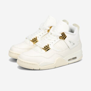 NIKE WMNS AIR JORDAN 4 RETRO iCL EBY GA W[_ 4 g Y fB[X Xj[J[ ~bhJbg SAIL/METALLIC GOLD/BLACK zCg AQ9129-170